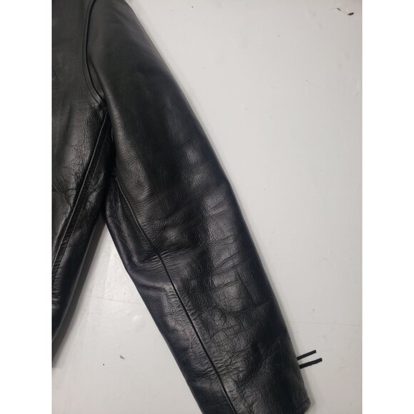 Top Gear #1 Racing By 4 Star Leather Motorcycle Jacket Size 46 Made In Pakistan - Picture 6 of 15